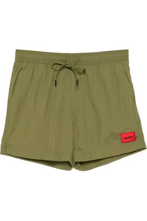 HUGO BOSS Shorts de playa con parche del logo