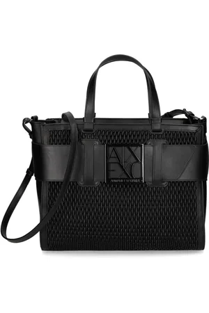 Armani Exchange Tote con placa del logo