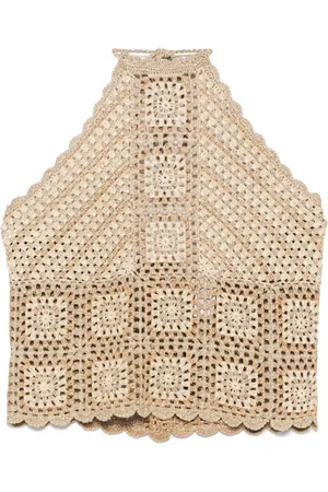 Twin-Set Top de crochet de lúrex