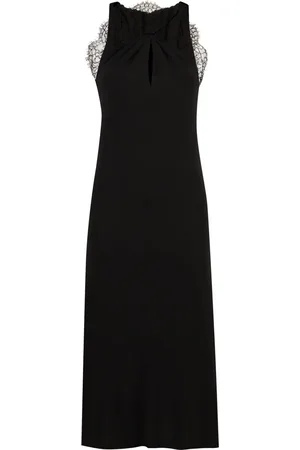 Givenchy Vestido midi con cuello halter