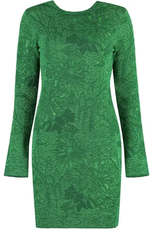 Givenchy Vestido corto con motivo floral en jacquard
