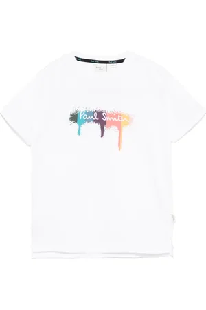 Paul Smith Playera con pintura de rayas artísticas