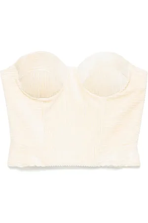 ERMANNO SCERVINO Top estilo bustier de terciopelo