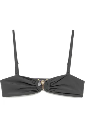 CHRISTOPHER ESBER Top de bikini estilo bandeau fruncido