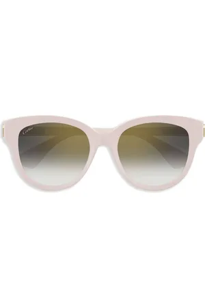 Cartier Lentes de sol con armazón redonda