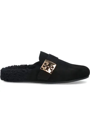 Tory Burch Mules con placa del logo