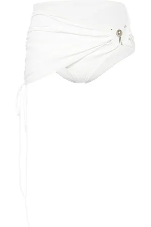 CHRISTOPHER ESBER Falda de bikini fruncida Orbit