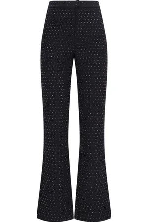 The Andamane Pantalones rectos con detalles de cristal