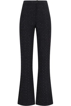 The Andamane Pantalones rectos con detalles de cristal