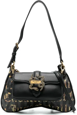 Roberto Cavalli Bolsa de hombro con monograma estampado