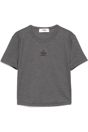 Fendi Playera de canalé fino