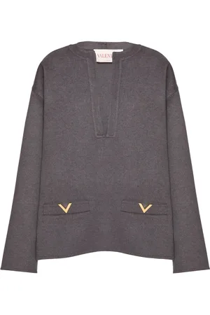 VALENTINO GARAVANI Top de seda con aplique VGold
