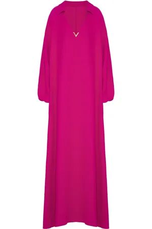 VALENTINO GARAVANI Vestido largo con placa en V