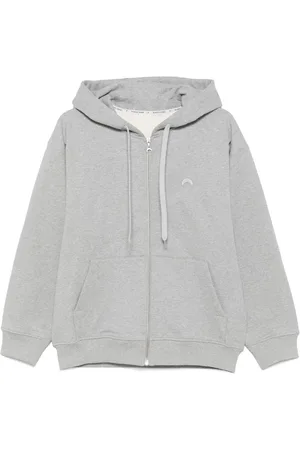 Marine Serre Hoodie con motivo Crescent Moon