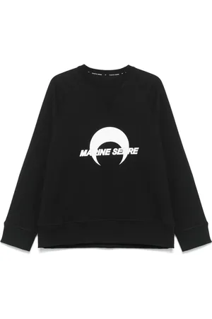 Marine Serre Sudadera afelpada con logo estampado