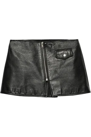 Prada Falda corta de cuero