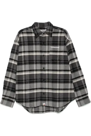 A Bathing Ape Camisa con motivo de cuadros