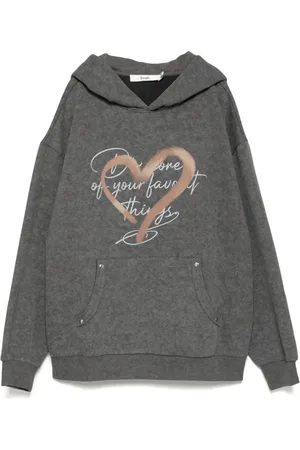 B+AB Hoodie con estampado gráfico