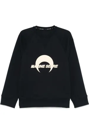 Marine Serre Sudadera afelpada con logo estampado