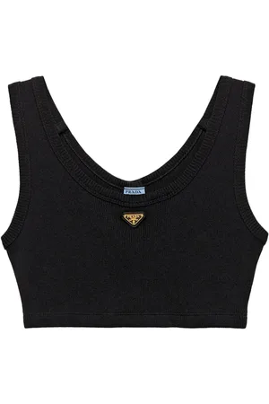 Prada Camiseta con logo triangular