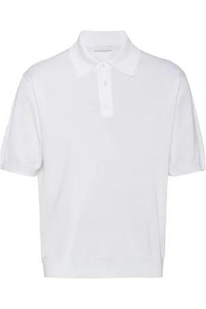 Prada Playera tipo polo con logo triangular