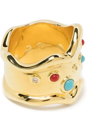 ESHVI Anillo con detalles de cristal