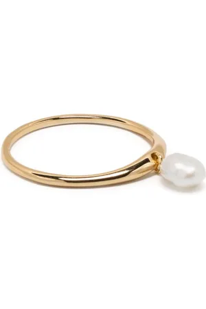 ESHVI Anillo de cadena con perla