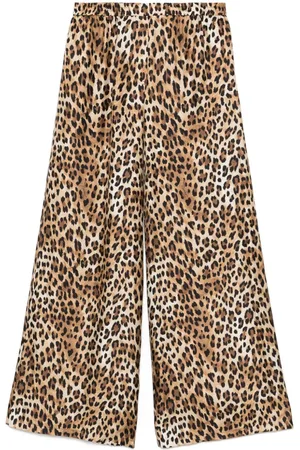Moschino Pantalones con estampado de leopardo