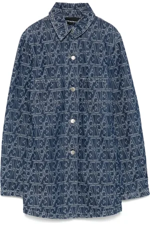 Emporio Armani Camisa con logo en jacquard