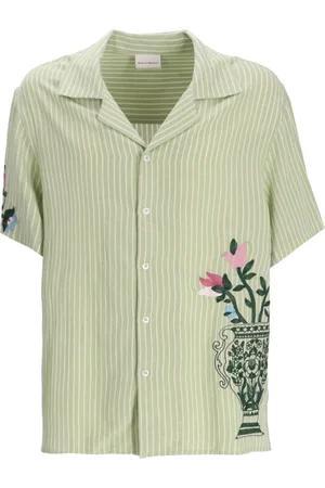 Drôle de Monsieur Camisa Striped Flower