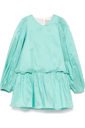 DOUUOD KIDS Vestido con detalle de volantes