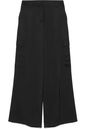 Karl Lagerfeld Pantalones cargo con diseño ancho