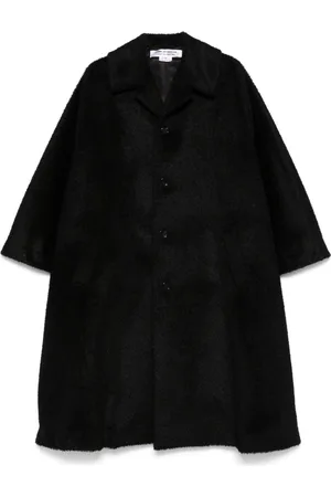 Comme des Garçons Abrigo con efecto cepillado