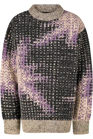 DRIES VAN NOTEN Suéter tejido en intarsia