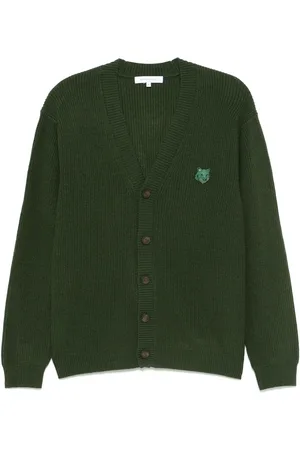 Maison Kitsuné Cárdigan con parche Fox