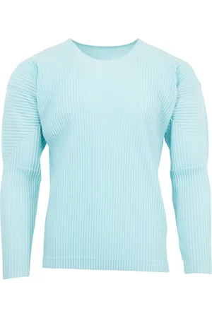 Issey Miyake Playera plisada manga larga