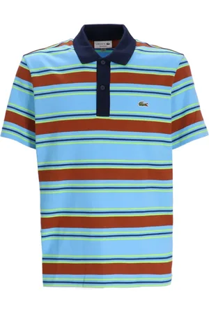 Lacoste Playera tipo polo con rayas estampadas