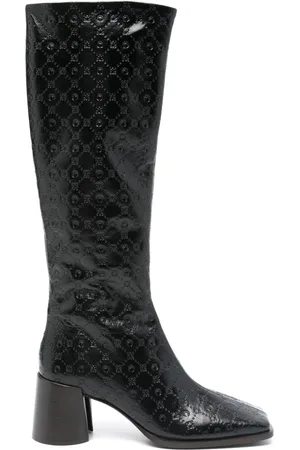 Marine Serre Botas Moonogram con tacón de 65mm