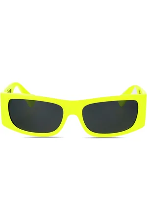 VERSACE Lentes de sol con armazón rectangular