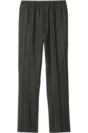 Burberry Pantalones de vestir con rayas diplomáticas estampadas