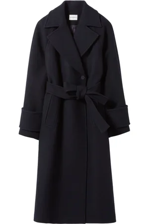 Claudie Pierlot Abrigo con doble botonadura y solapas de pico