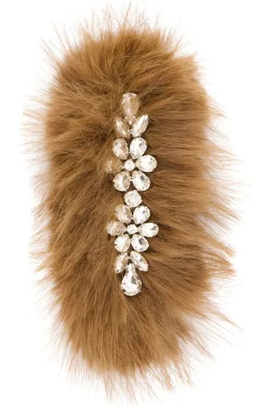 Simone Rocha Broche para el cabello con cristales y pelo artifical