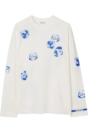 Burberry Playera con rosas estampadas