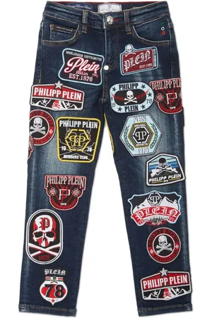 Philipp Plein Jeans Viintage Effect Patches