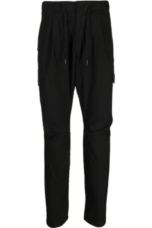 HERNO Pantalones tapered con cordones en la pretina