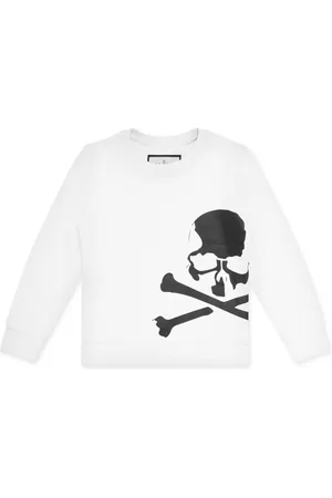Philipp Plein Sudadera con cuello redondo y logo estampado
