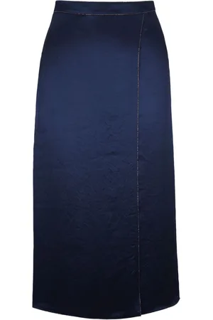 Vince Falda midi con acabado satinado