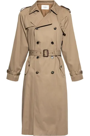 Saint Laurent Gabardina con diseño ondulado