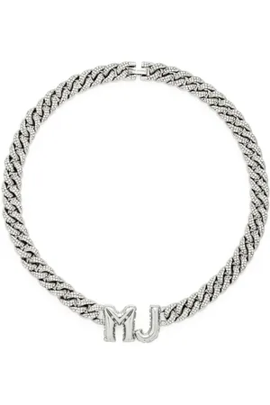 Marc Jacobs Collar de cadena con dijes del logo