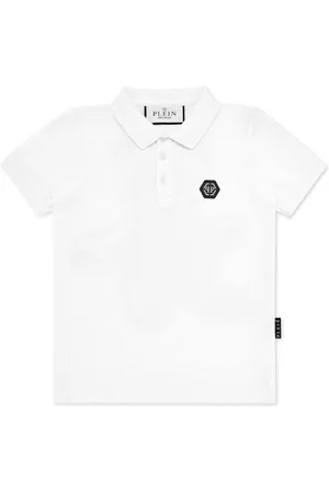 Philipp Plein Playera tipo polo con logo estampado